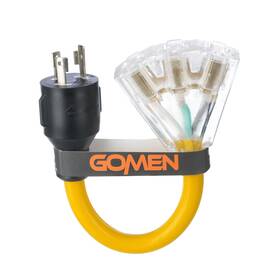 Gomen 652726776693 12 Inch 30 Amp To 110 Adapter 3 Prong 15 A Generator Power