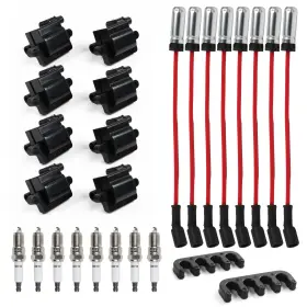 Uf-271 Hayiauto Uf271 Set Of 8 Square Ignition Coils Pack And Spark Plugs Plug Wires