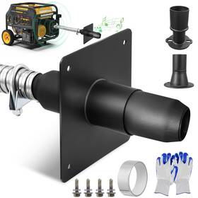 Hocamel La0883100 Generator Exhaust Silencer Kit With Universal Adapters Reduces Noise 60%