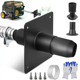 La0883100 Hocamel Generator Exhaust Silencer Kit With Universal Adapters Reduces Noise 60%