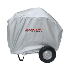 Honda 313102644653 Universal Large Generator Cover In Silver And Folding Handle Wheel Kit Models