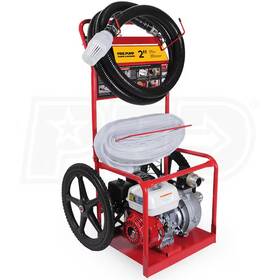 Honda Hpfc-2065hr Portable Fire Suppression Cart With 6.5 Hp Gas Engine And Pool Draw Equipment