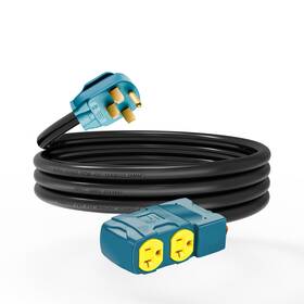 Honestrv 1450520-01 50 Amp To 20 110v Rv Distribution Adapter With Circuit Breaker Nema 14-50