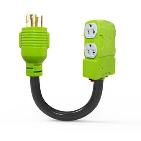 Honestrv L1430515r4-004 30 Amp To 20 110v Generator Distritution Cord With Circuit Breaker Nema L
