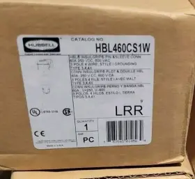Hbl460cs1w Hubbell 60a Female Pin And Sleeve Recepticle
