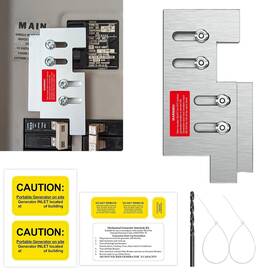 Hubrv 717097941184 Generator Interlock Kit Compatible With Eaton Or Cutler Hammer Vertical Throw Ch