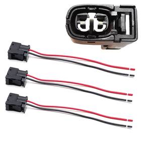 Ijdmtoy Aa1492 3pc Female 2-way Engine Spark Ignition Coil Connector With 6-inch