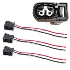 Aa1492 Ijdmtoy 3pc Female 2-way Engine Spark Ignition Coil Connector With 6-inch Aa1492 Ijdmtoy 3pc Female 2-way Engine Spark Ignition Coil Connector With 6-inch