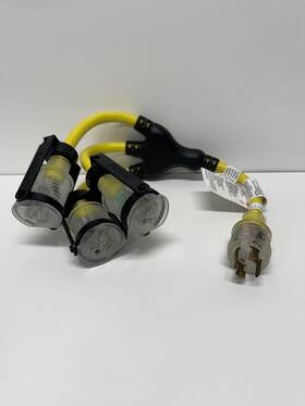 Interek 4005432 Generator Adapter With Ezeelock 20a 120v 2500w New