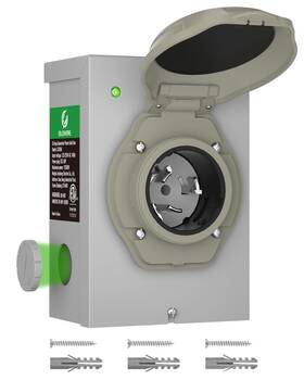 Islewire Isle-eb-ss250p-06 50 Amp Generator Power Inlet Box Predrilled Nema Ss250p 4prong Twist Lo