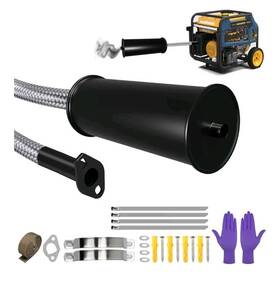 Jindouzi 445056668607 Generator Exhaust Extension Silencer Kit Muffler Hose Silence
