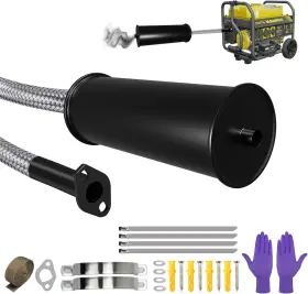 Xsq01 Jindouzi Generator Exhaust Extension Silencer Kit Muffler Hos