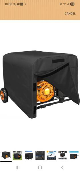 Jorohoker 24x24x32 Generator Cover Waterproof 32 Inch X24 In Hd Thick 600d Polyester Universal