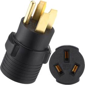Kanayu Wae2210 50amp Rv To Stove Adapter Compatible With Nema 14-50p 10-50r 4 Prong