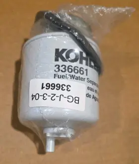 336661 Kohler Genuine Fuel Filter Fuel/water Separator