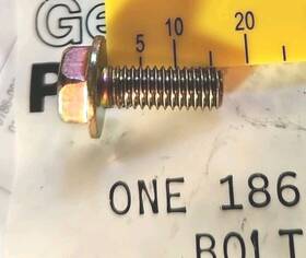 Komatsu 01435-20616 Qty-25 Pcs Bolt M6x1.00x15mm Onan 186-0773 25 Pc Lot