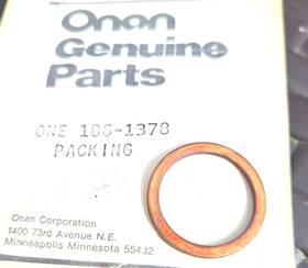 Komatsu 6162-53-5430 Qty-3. Packing Onan 186-1378. 3 Pc Lot