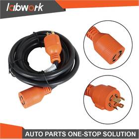 Labwork Tl27629q Generator Extension Cord 15 Ft Power Cords Nema L14-30 4 Prong 30 Amp