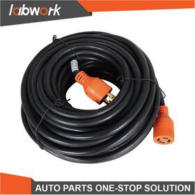 Labwork Tl27633q 30 Amp Generator Extension Cord 75 Ft Power Cords Nema L14-30 4 Prong