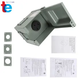 Tr55776 Labwork 30 Amp 250 Volt Welding Power Outlet Box 3 Prong Nema 6-30r Panel