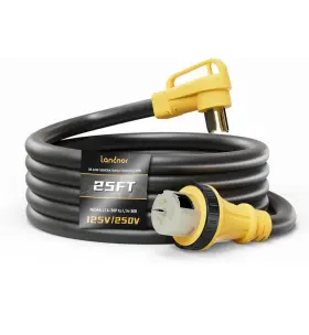 Lc-ext-g425 Landnor Generator Extension Cord 25 Ft 4 Prong Power Cable Nema L14 30 Amp Adapter Plug Lc-ext-g425 Landnor Generator Extension Cord 25 Ft 4 Prong Power Cable Nema L14 30 Amp Adapter Plug