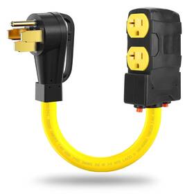 Lavandino 14-50p/4x5-15r 50 Amp To 110 Rv Generator Adapter Cord 4 Prong 220v 110v Adapt