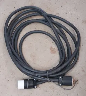 Gen30amp-4prong-20 Leisurecords Generator Extension Cord 20 Ft 4 Prong Power Cable 30 Amp Adapter Plug