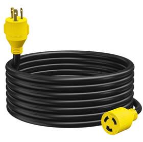Leisurecords Lc-ext-g325 Generator Extension Cord 25 Ft 3 Prong Power Cable 10 30 Amp Adapter Plug New