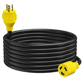 Lc-ext-g325 Leisurecords Generator Extension Cord 25 Ft 3 Prong Power Cable 10 30 Amp Adapter Plug New
