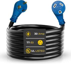 Marine & Rv Cords 705353830921 30 Amp Generator Cord 75ft Heavy Duty Nema 30amp Power Cord/ 3 Prong