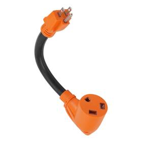 Maxpeedingrods Kt46ue Rv Power Adapter Cord 15amp To 30amp Nema 5-15p Tt-30r Heavy Duty 10 Awg