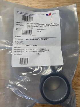 Mtu X57299100085 Coolant Line Plug-in Pipe