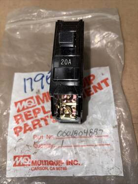 Multiquip 0601804887 20a Circuit Breaker Oem Nos
