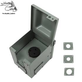 Nurniacl Ws1952160st Welding Power Outlet Box 30 Amp 3 Prong Nema 6-30r Panel 250 Volt