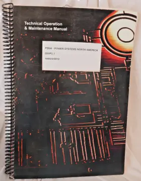 166833 Olympian 166833/0010 Technical Operation Maintenance Manual G50f3 Binder