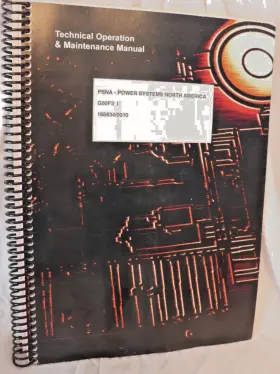 166834 Olympian 166834/0010 Technical Operation Maintenance Manual G50f3 Binder
