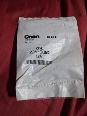 Onan 226-3081 Genuine Parts One Lead