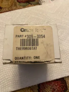 309-0054 Onan New Genuine Thermostat