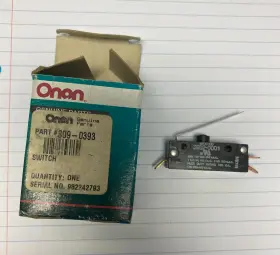 125-250-480 Onan 309-0393 Switch 26 A Vac Part# Serial# 982242793