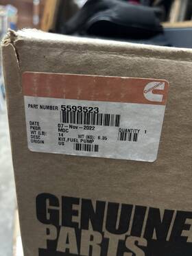 Onan 5593523 Cummins Fuel Pump Kit