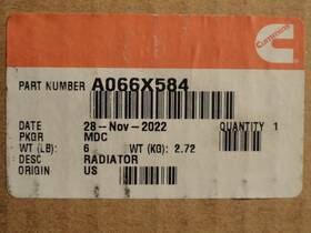 Onan A066x584 New Cummins Radiator