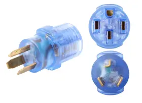 14-50r Onetak 632138236770 Nema 10-30p To Compact 240v 30 Amp 3 Prong Dryer Male Plug 4
