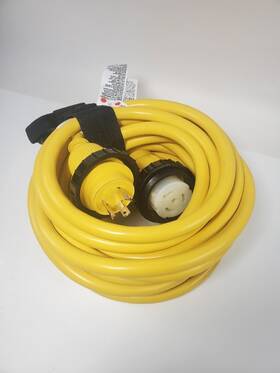 Parkworld 62480 50ft Rv Shore Power Adapter Cord 30a L5-30p To 50a Ss1-50r