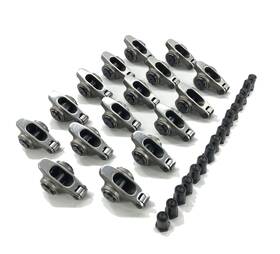 Pateyney Dm-ss35016716 Stainless Steel Roller Rocker Arms For Chevy Sbc 350 1.6 Ratio 7/16ftft Set Nuts