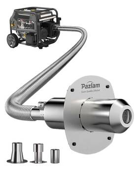 Pazlam Xyq-silver-0731 Generator Exhaust Extension Silencer Kit Universal Fit For Firman Honda