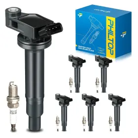 Uf267 Philtop 6 3764 Set Of Ignition Coils Packs And Double Iridium Spark Plugs Fi