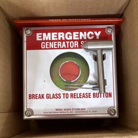 Pilla Electrical Products Inc. St120sn3rsl Emergency Generator Stop Break Glass