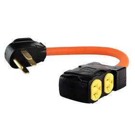 Plis 699838091603 Nema 14-50p To 5-20r Generator Cord With Surge Protector Breaker 4 Prong Heav