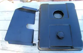0049057.01 Powermate Coleman 5000 Generator Plastic Fuel Gas Tank Heat Shield Vanguard Used 0049057.01 Powermate Coleman 5000 Generator Plastic Fuel Gas Tank Heat Shield Vanguard Used