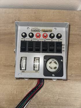 Reliance Controls 30216b 6 Circuit 30amp Generator Standby Power Transfer Switch